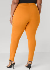 Seamed High Rise Leggings Desert Sun | Ashley Stewart