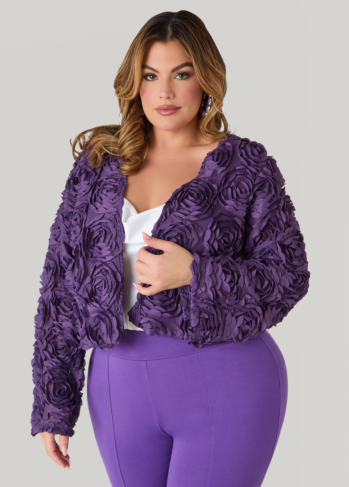 Rosette Jacket PETUNIA | Ashley Stewart