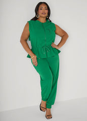 Drawstring Mid Rise Joggers Amazon | Ashley Stewart