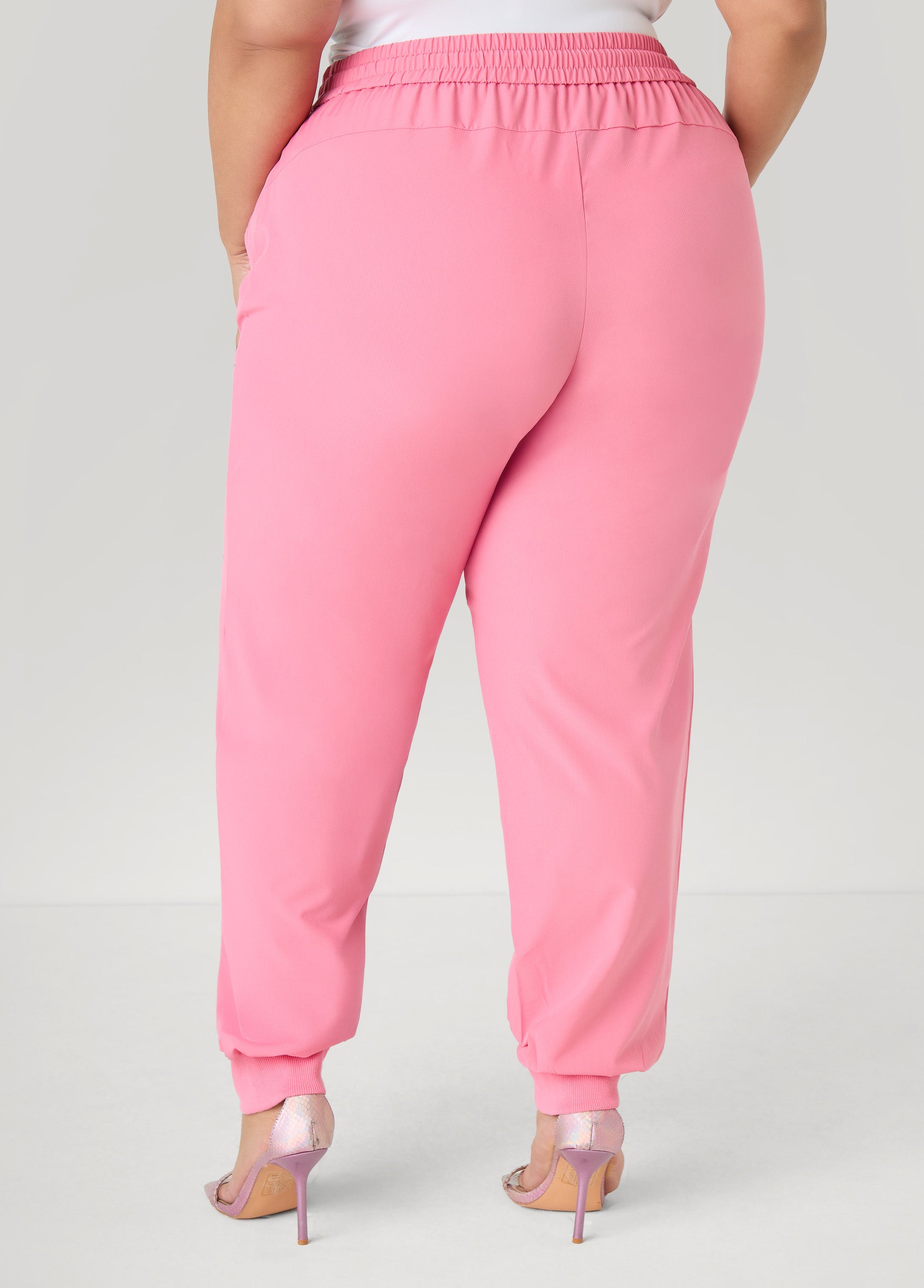 Drawstring Mid Rise Joggers Amazon | Ashley Stewart
