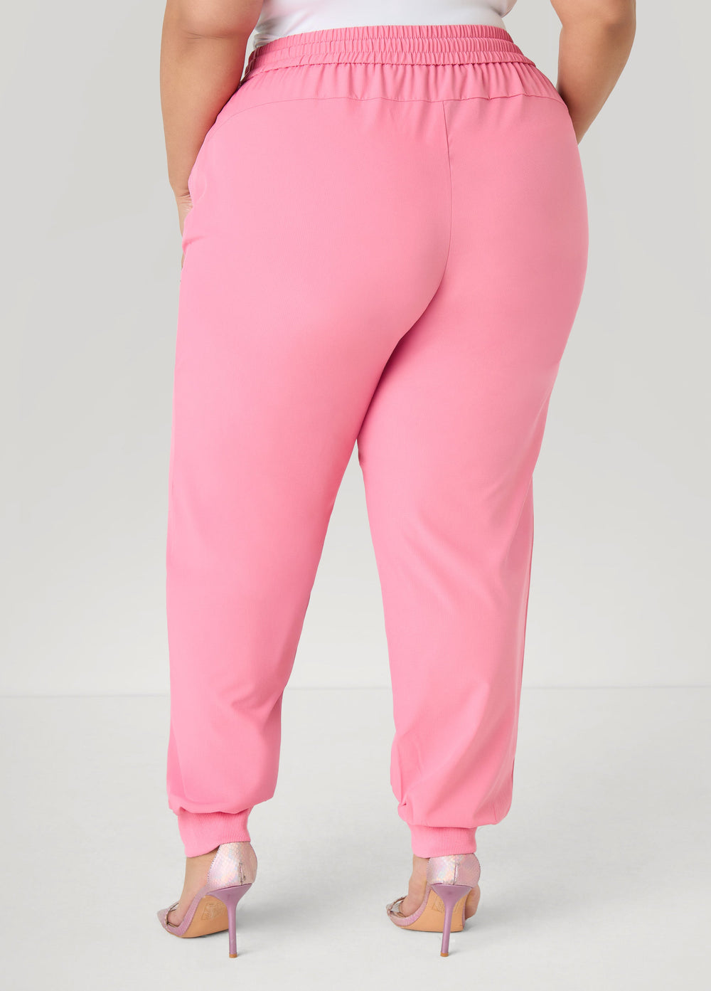 Drawstring Mid Rise Joggers Amazon | Ashley Stewart