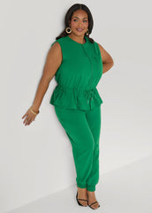 Storm Flap Drawstring Waist Vest Amazon | Ashley Stewart