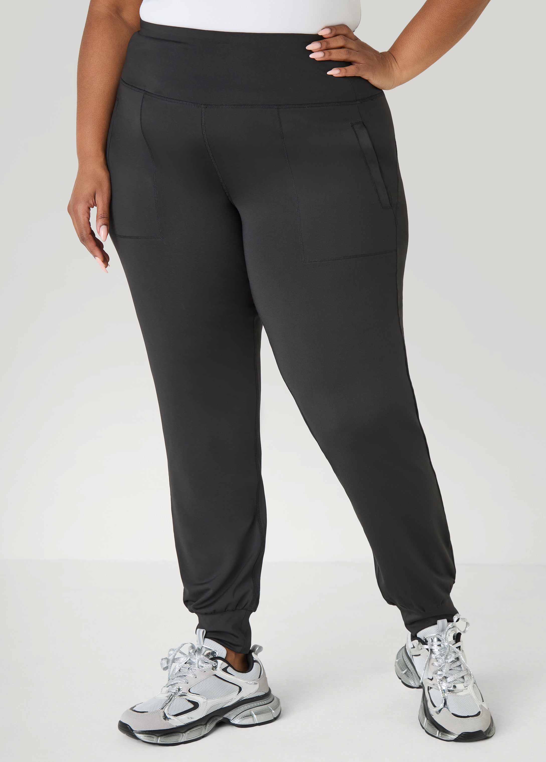 High Waist Joggers Caramel Cafe | Ashley Stewart