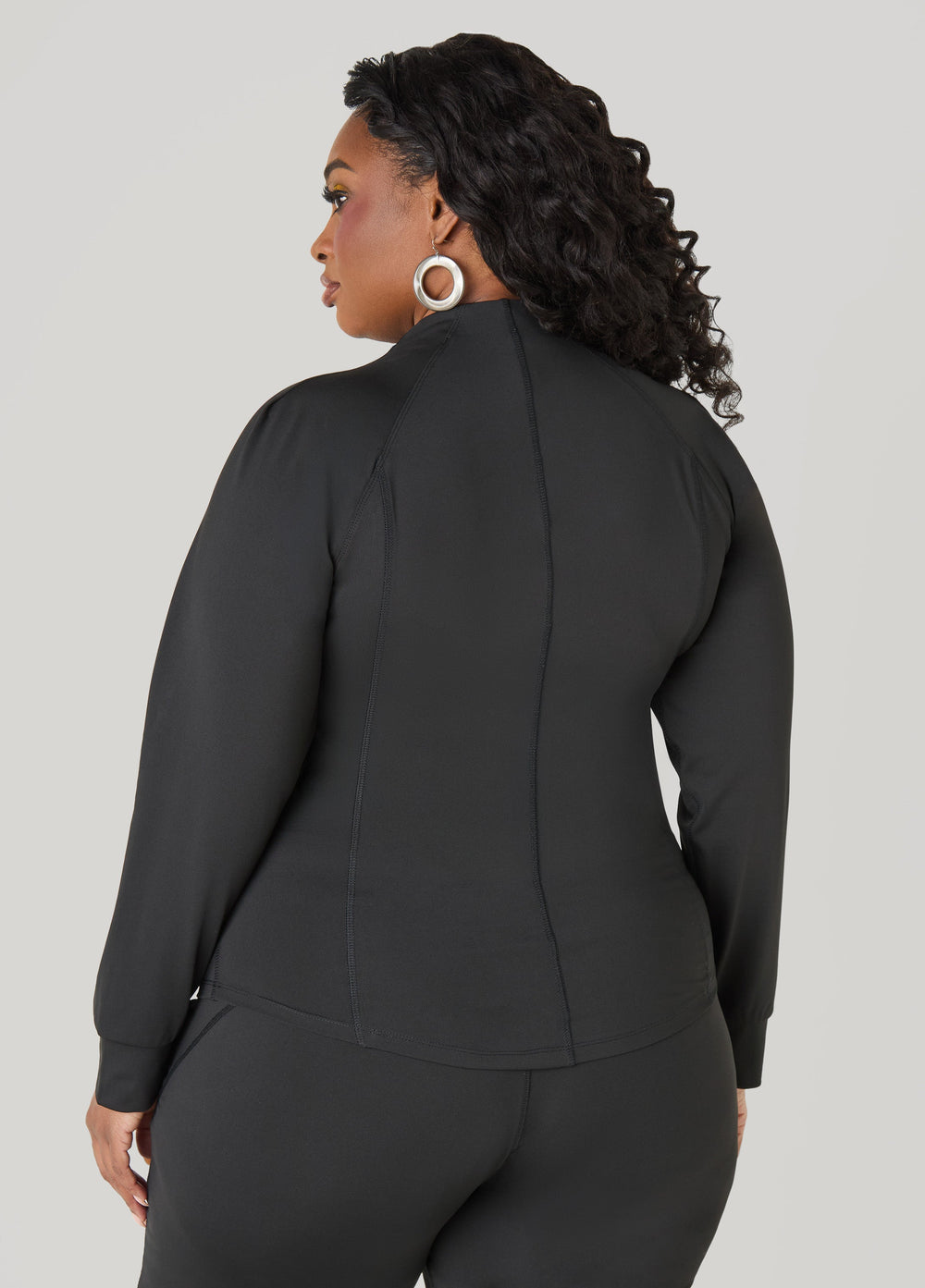 Zip Front Track Jacket Caramel Cafe | Ashley Stewart