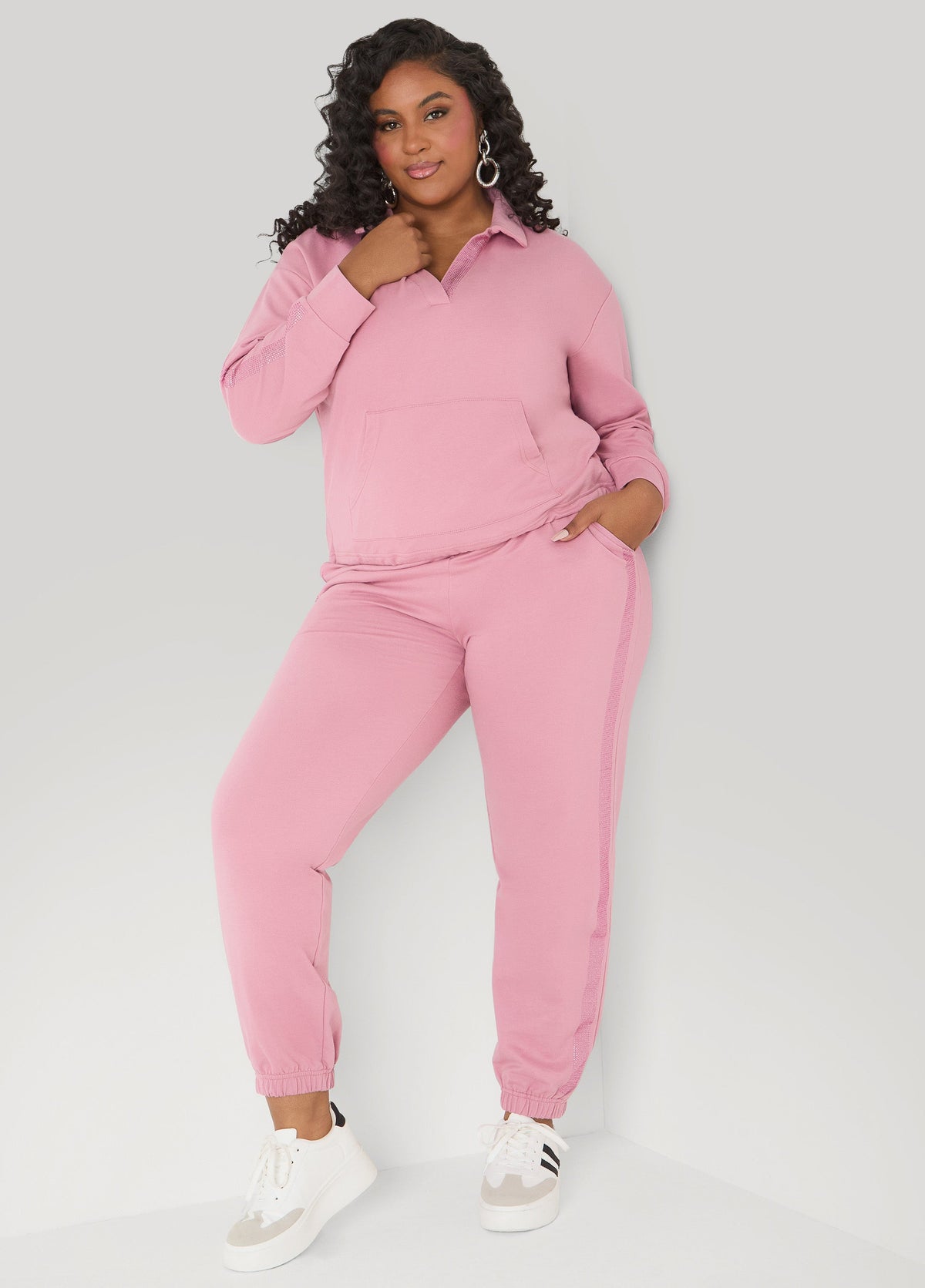 Crystal Joggers Olive Night | Ashley Stewart