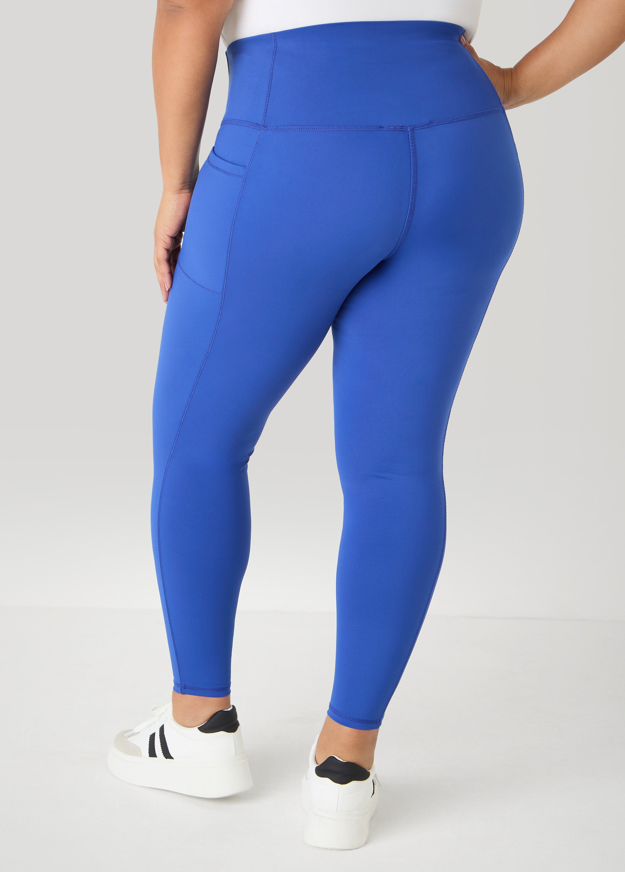 High Rise Athletic Leggings Burgundy | Ashley Stewart