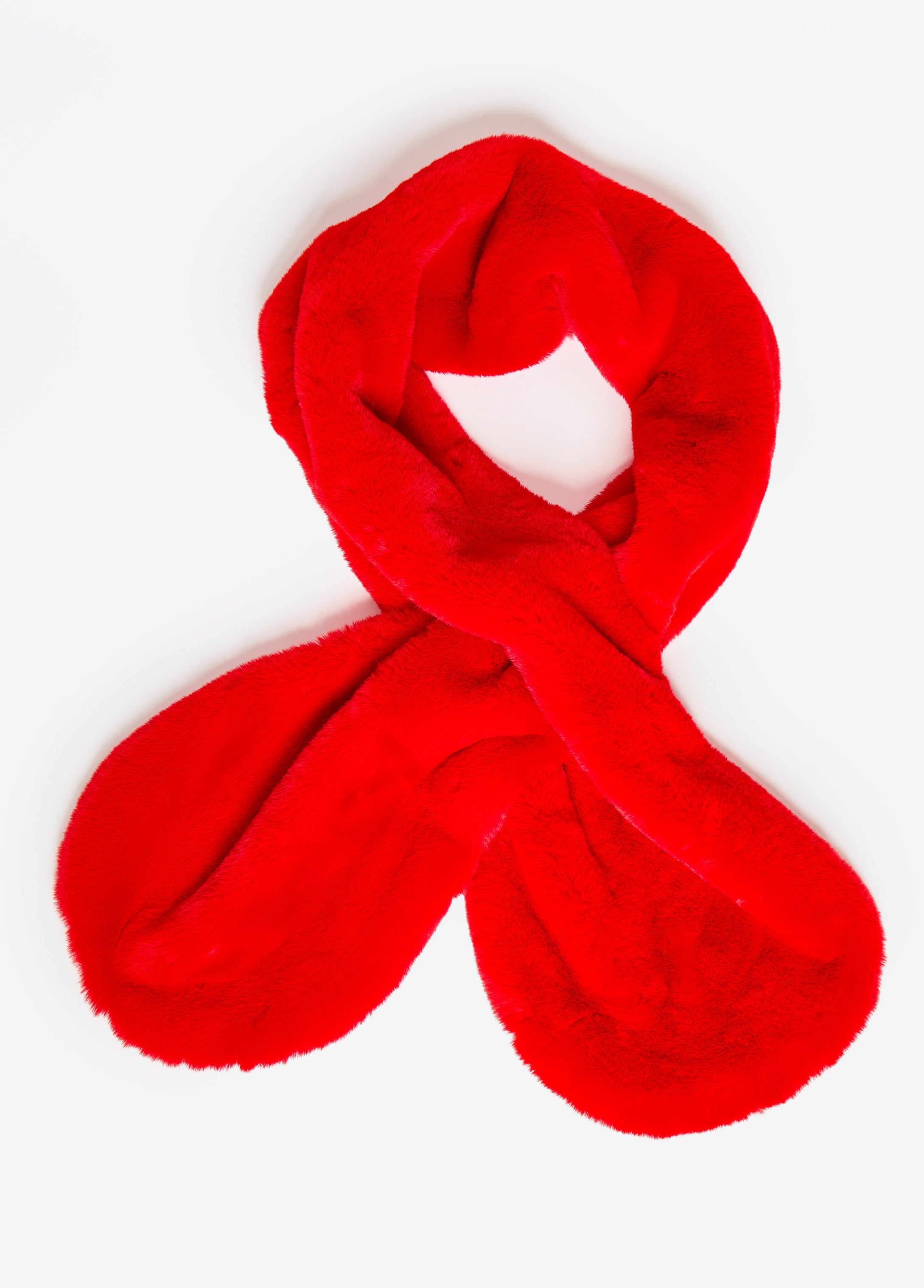 Faux Fur Shawl Lychee | Ashley Stewart