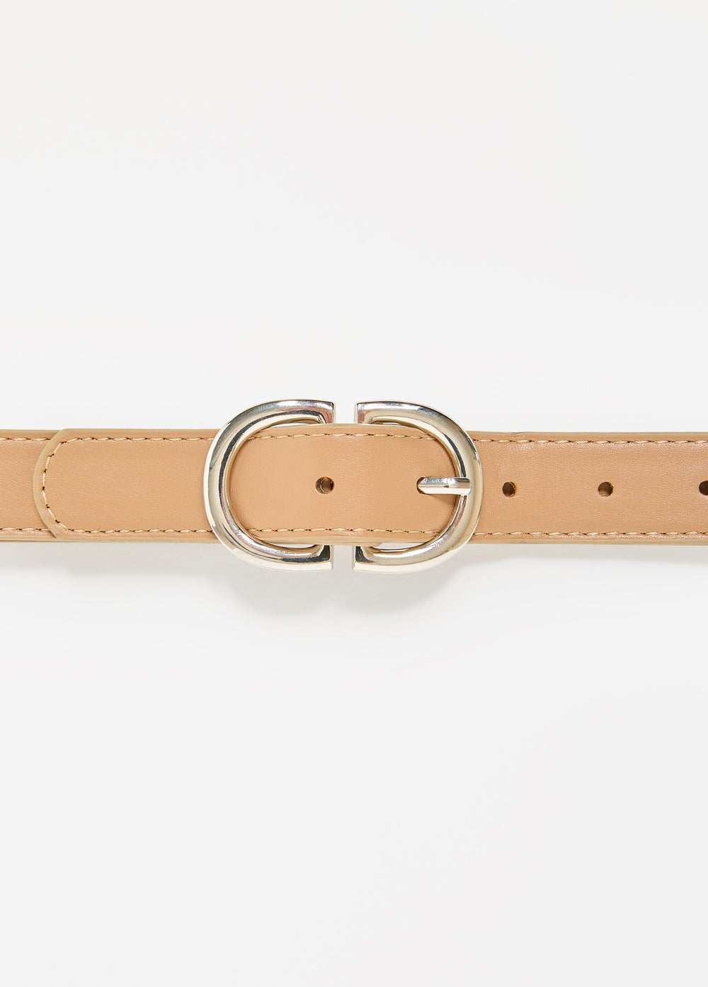 Crescent Buckle Pants Belt Iced Coffee | Ashley Stewart