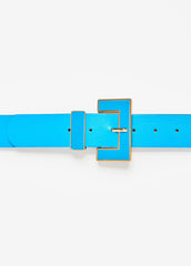 Enamel Buckle Belt Victoria Blue | Ashley Stewart