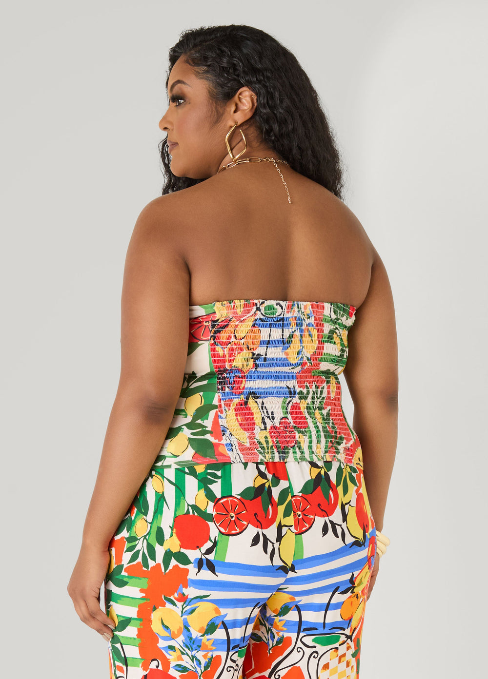 Printed Tube Top Multi | Ashley Stewart
