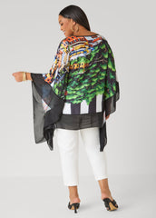 Printed Crepe Tunic Multi | Ashley Stewart