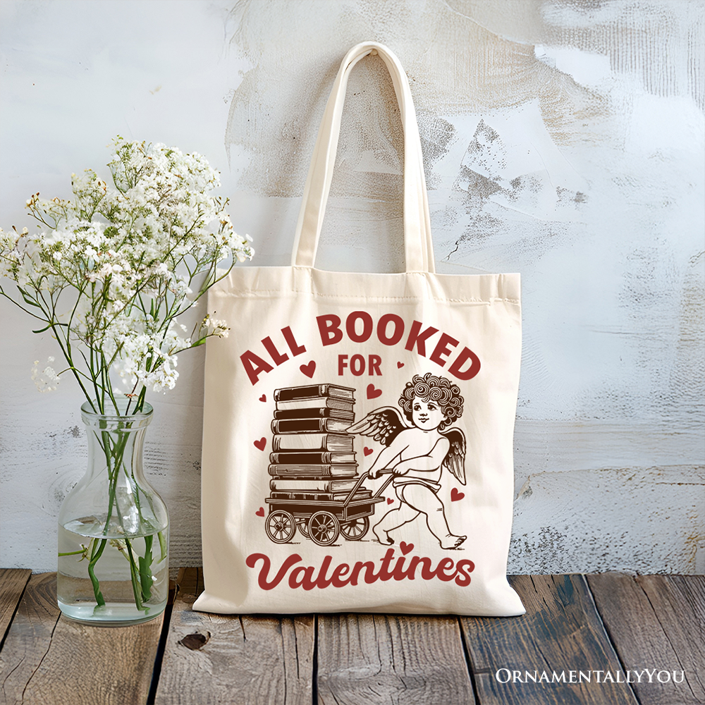 All Booked For Valentines Tote Bag White | Ashley Stewart