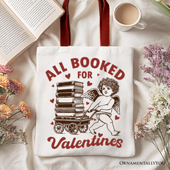 All Booked For Valentines Tote Bag White | Ashley Stewart