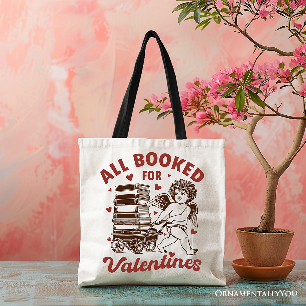 All Booked For Valentines Tote Bag White | Ashley Stewart