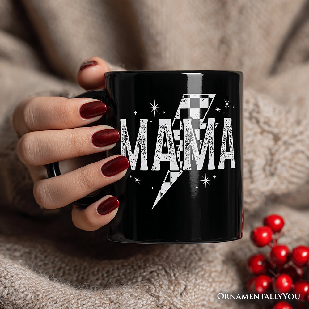 Lightning Bolt Mama Mug Black | Ashley Stewart