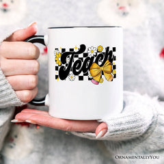 Teach Ceramic Mug White | Ashley Stewart