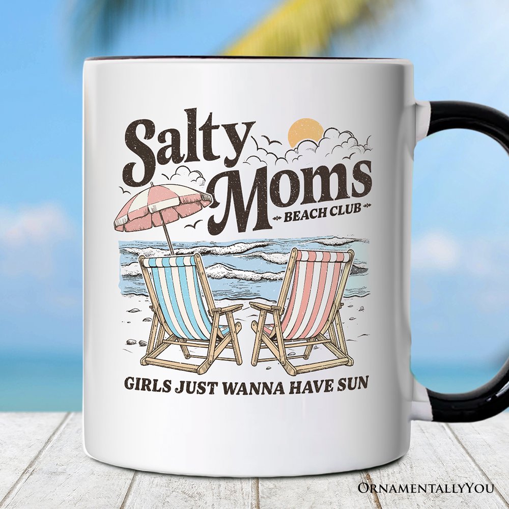 Salty Moms Beach Club Mug White | Ashley Stewart