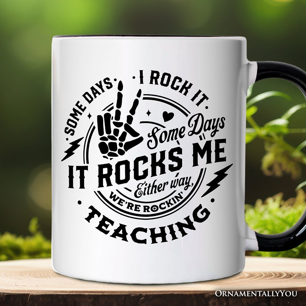 Some Days I Rock It Some Days It Rocks Me Mug White | Ashley Stewart
