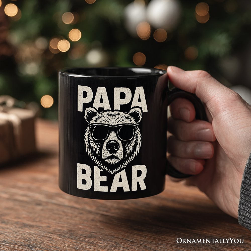Papa Bear Ceramic Mug Black | Ashley Stewart