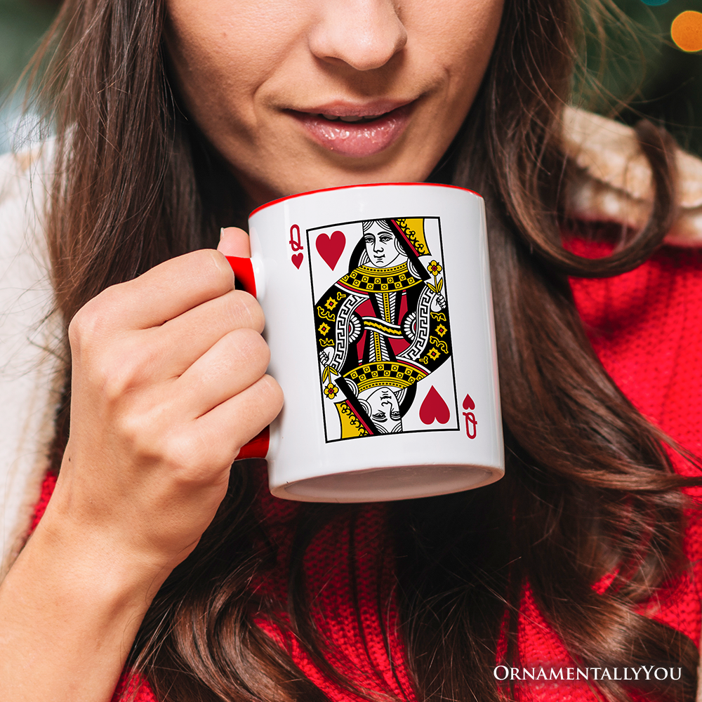 Queen Of Hearts Ceramic Mug White | Ashley Stewart