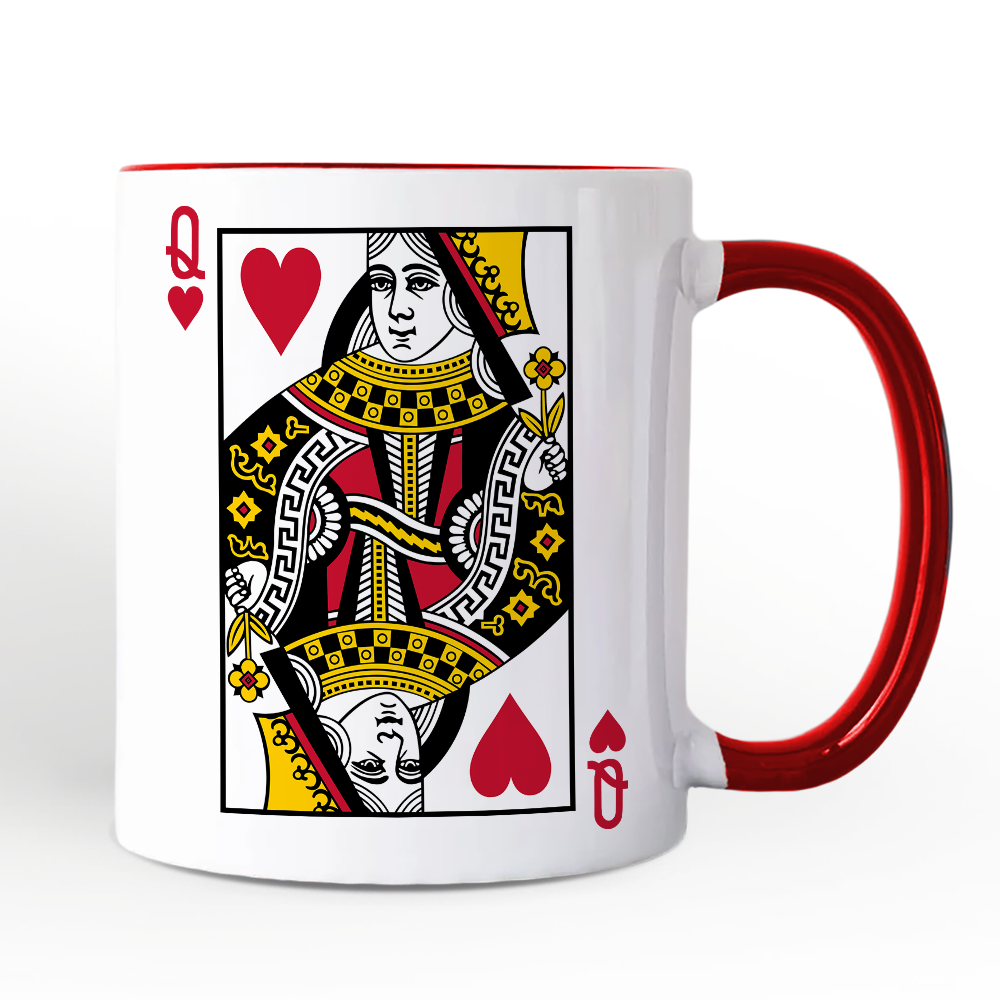 Queen Of Hearts Ceramic Mug White | Ashley Stewart