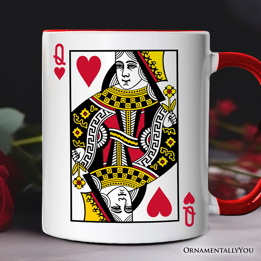 Queen Of Hearts Ceramic Mug White | Ashley Stewart