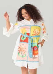 Ruffled Amore Shirtdress Multi | Ashley Stewart