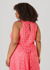 Crocheted Top Calypso Coral | Ashley Stewart