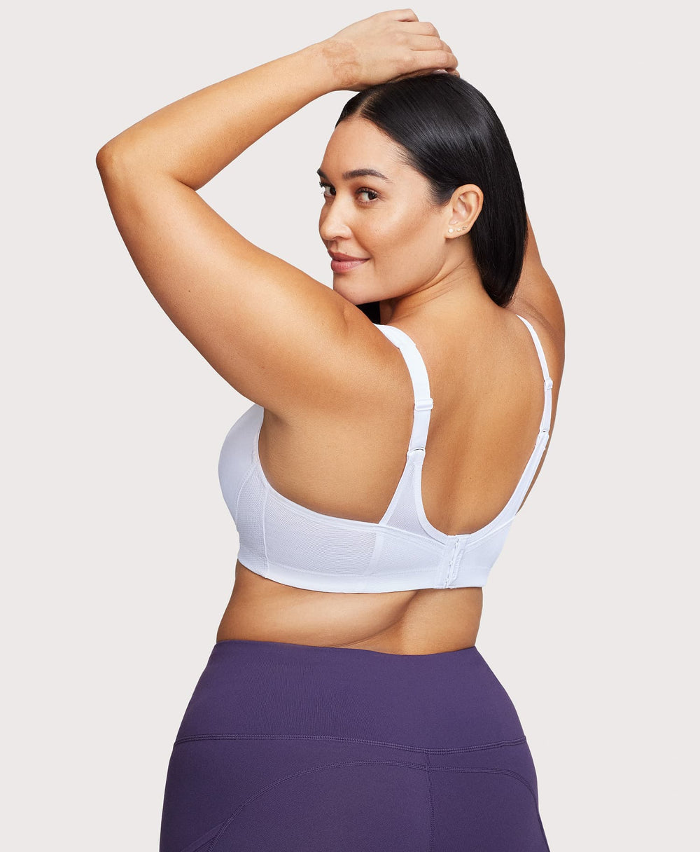 MagicLift Seamless Sports Bra White | Ashley Stewart