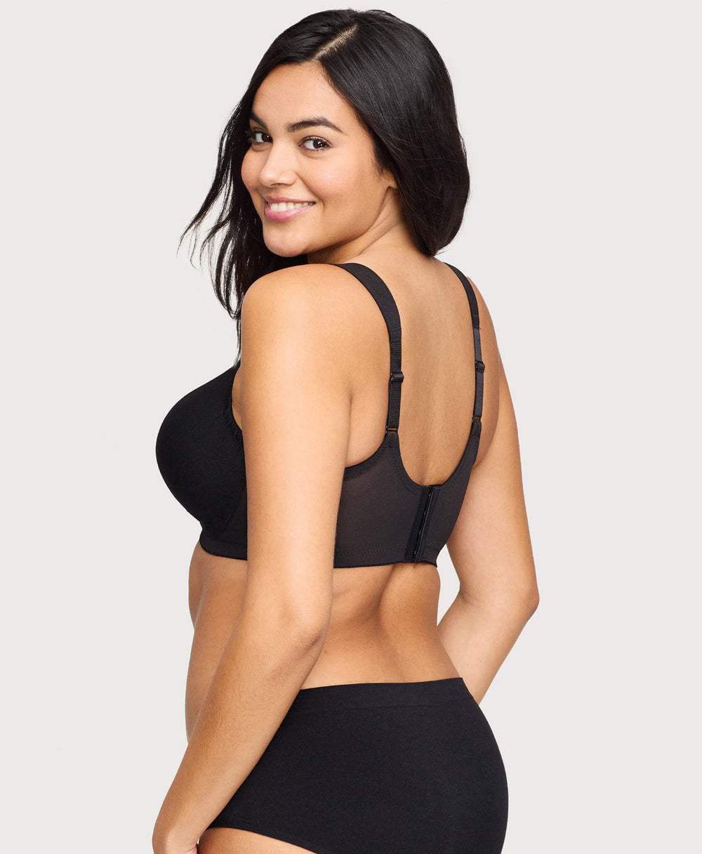 MagicLift Seamless Support T-Shirt Bra Black | Ashley Stewart