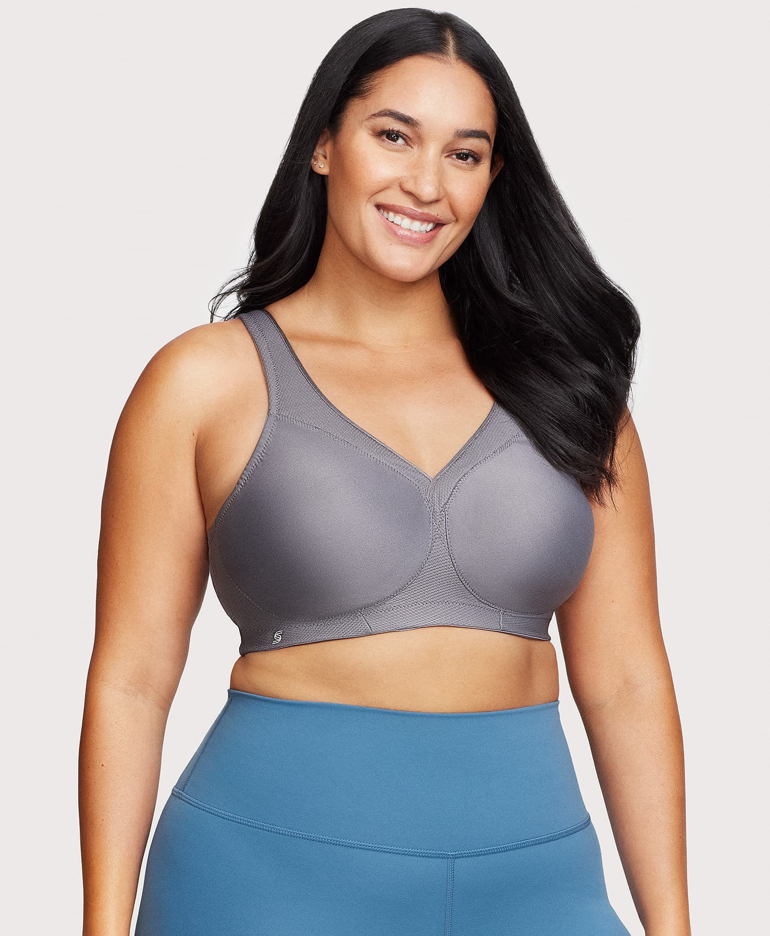MagicLift Seamless Sports Bra Charcoal Gray | Ashley Stewart