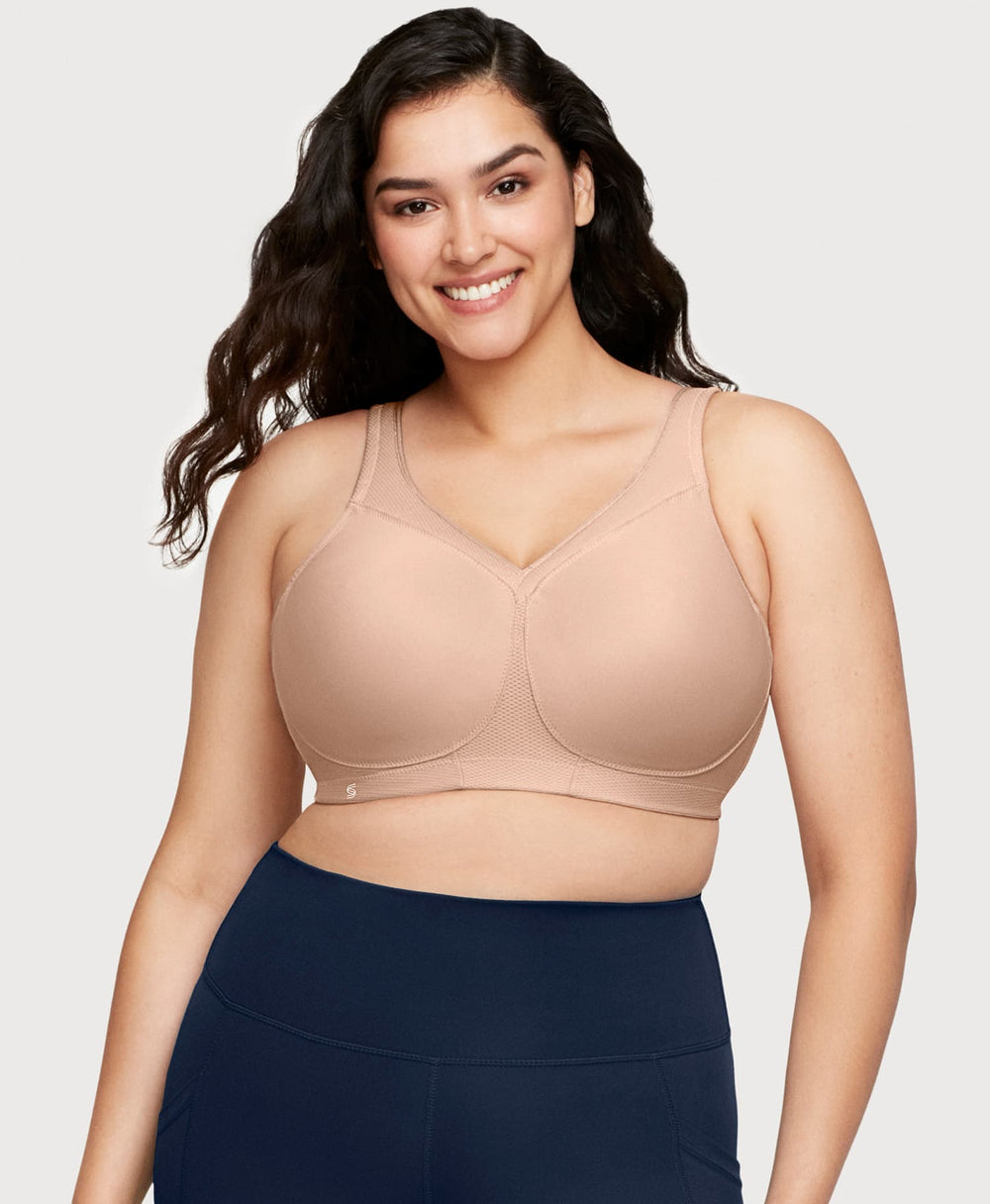 MagicLift Seamless Sports Bra Cafe | Ashley Stewart