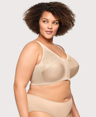 MagicLift Front-Closure Support Bra Blush | Ashley Stewart