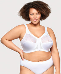 MagicLift Front-Closure Support Bra White | Ashley Stewart