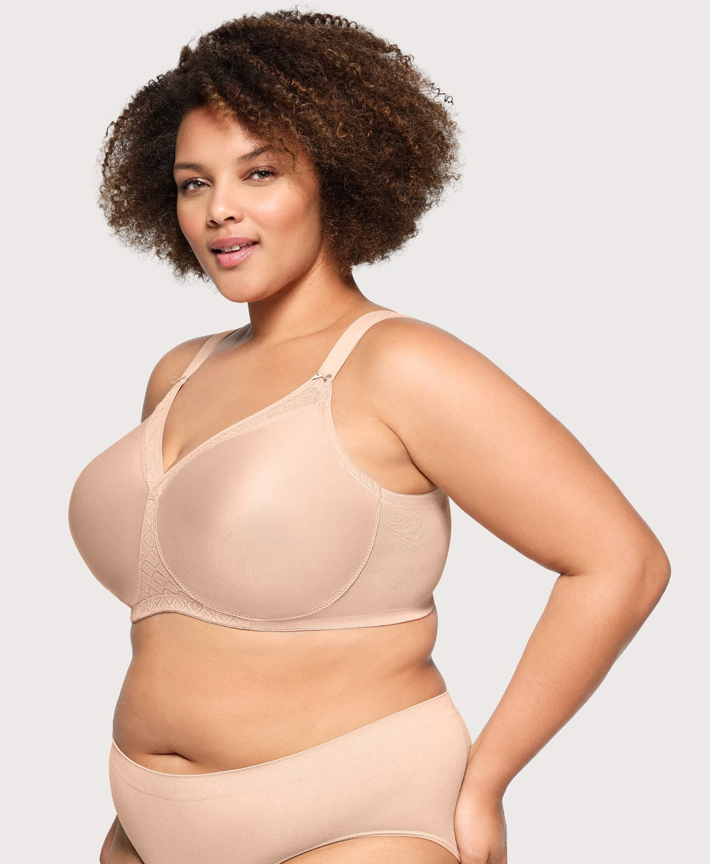 MagicLift Seamless Support T-Shirt Bra Cafe | Ashley Stewart