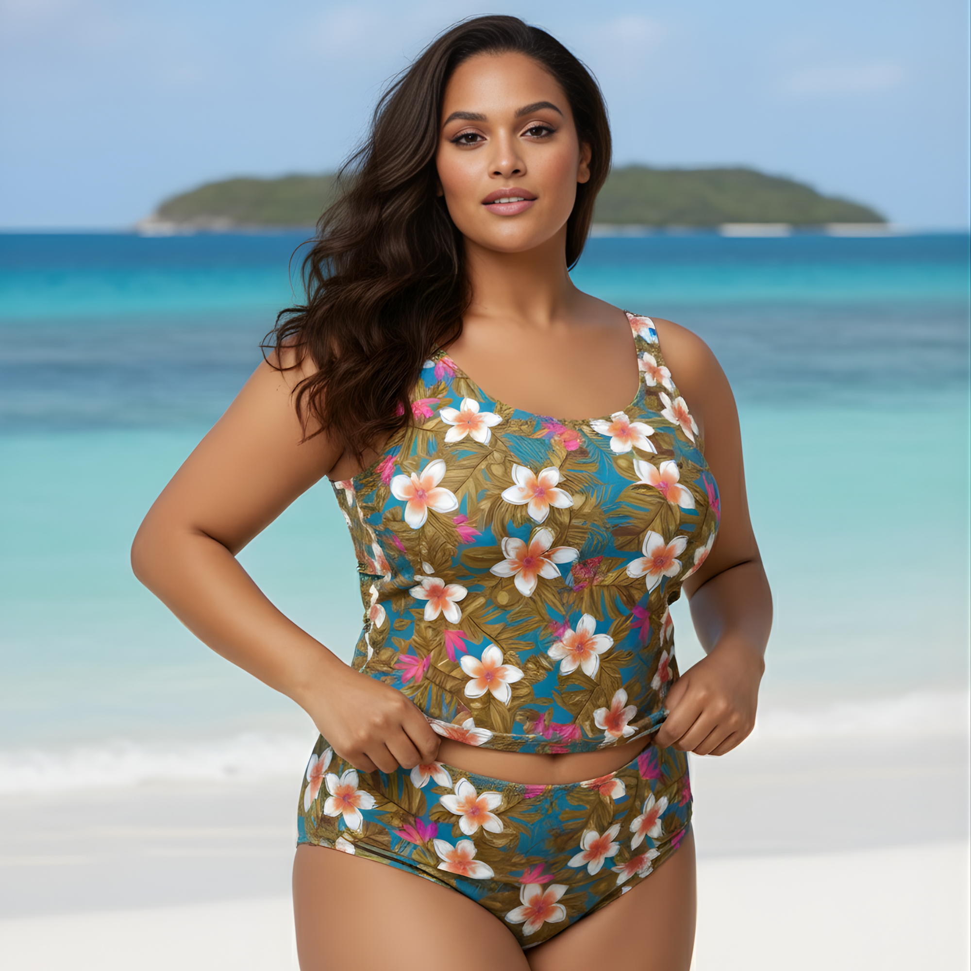 InstantFigure Hawaii Hipster Swim Bottoms Hawaii | Ashley Stewart