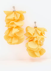 Crystal Petal Earrings Spectra Yellow | Ashley Stewart