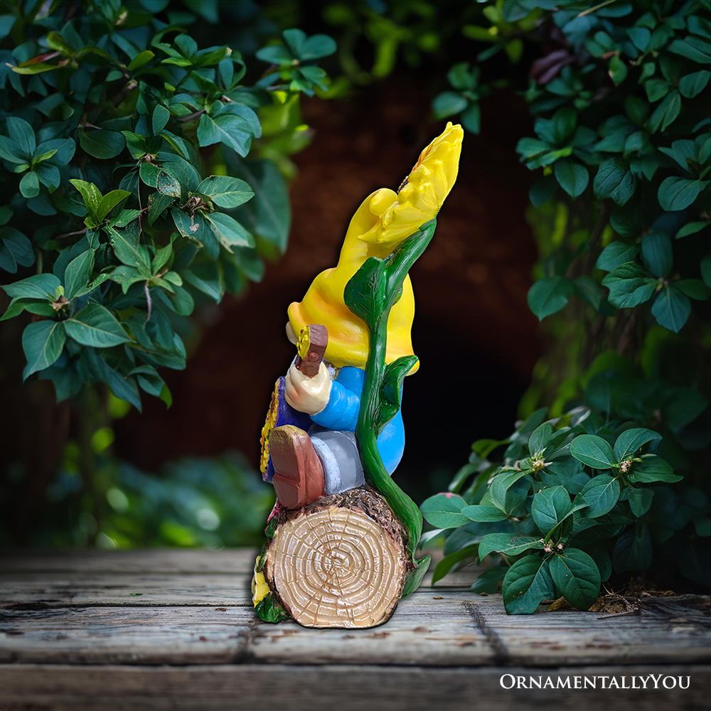 Bloom With Joy Garden Gnome Figurine Multi | Ashley Stewart