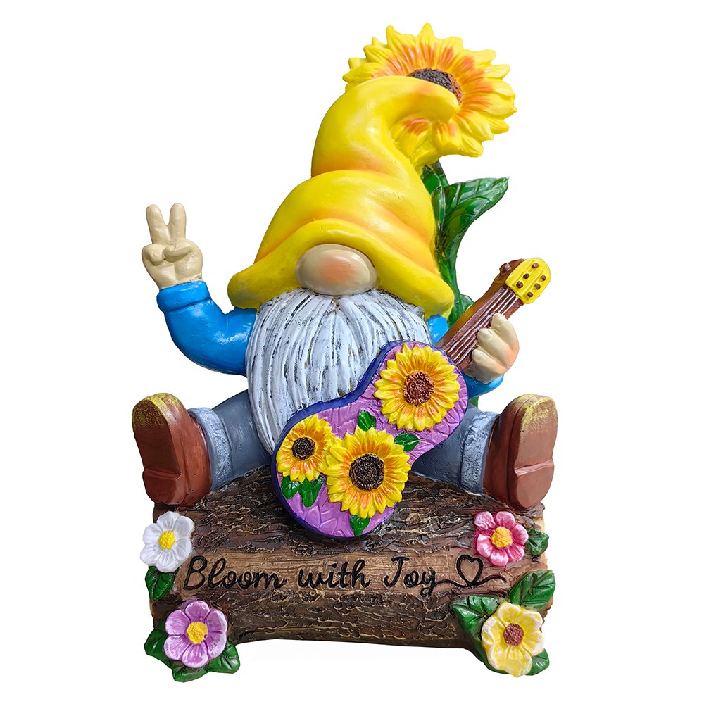 Bloom With Joy Garden Gnome Figurine Multi | Ashley Stewart