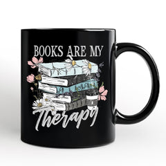 Books Are My Therapy Mug Black | Ashley Stewart