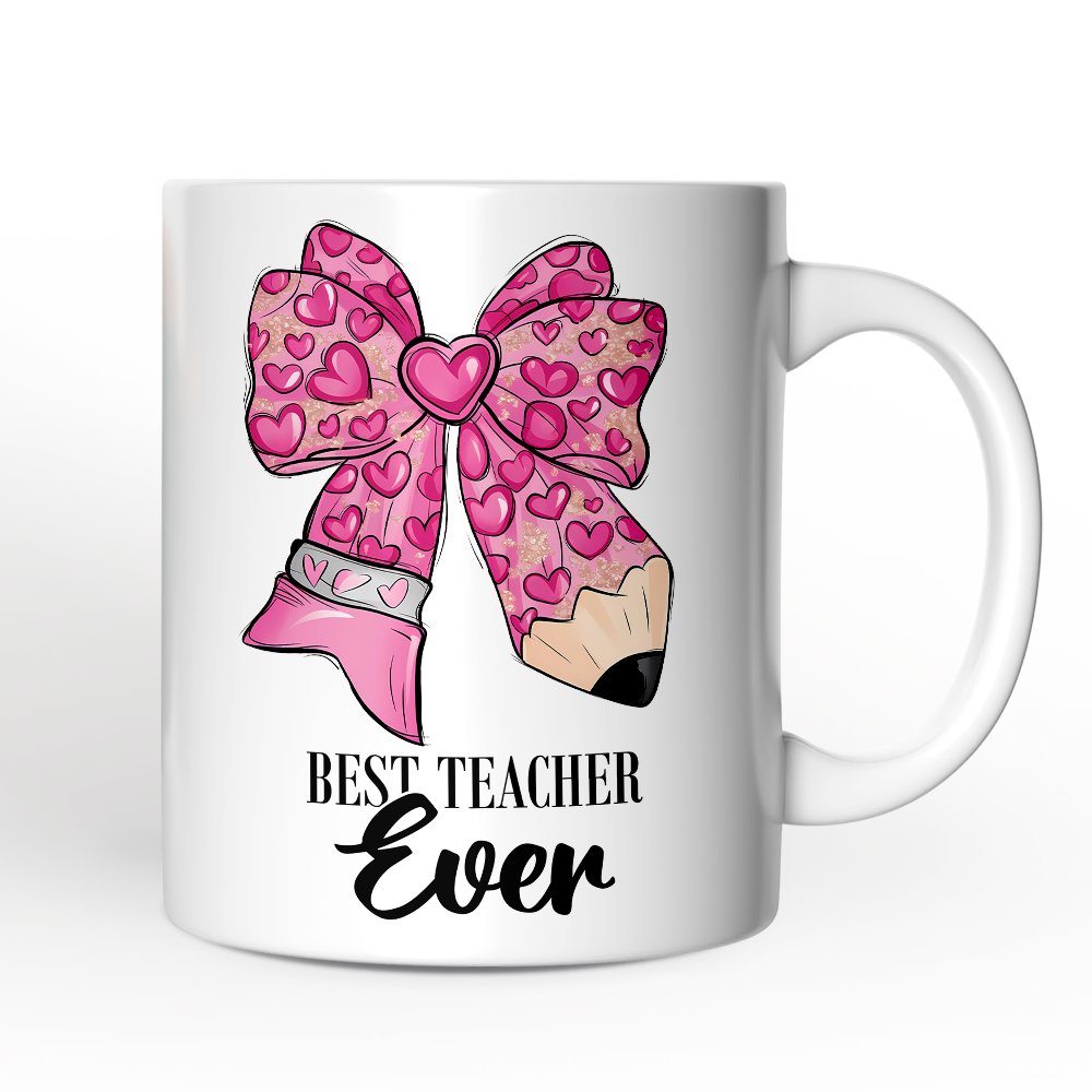 Best Teacher Ceramic Mug White | Ashley Stewart