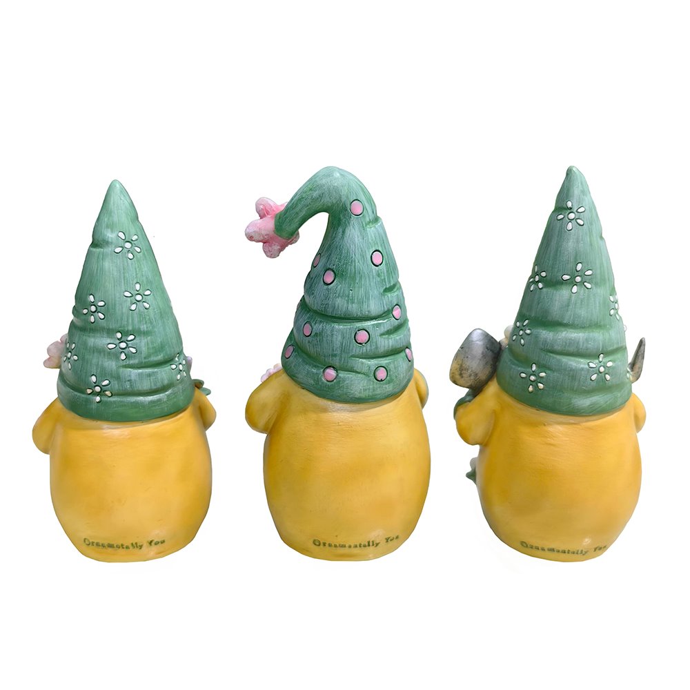 Set of Three Gardening Gnome Figurines Multi | Ashley Stewart