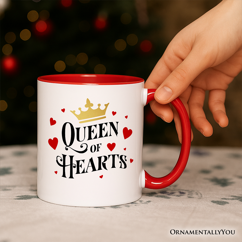 Queen of Hearts Mug White | Ashley Stewart