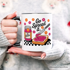 Go Spread It Ceramic Mug White | Ashley Stewart