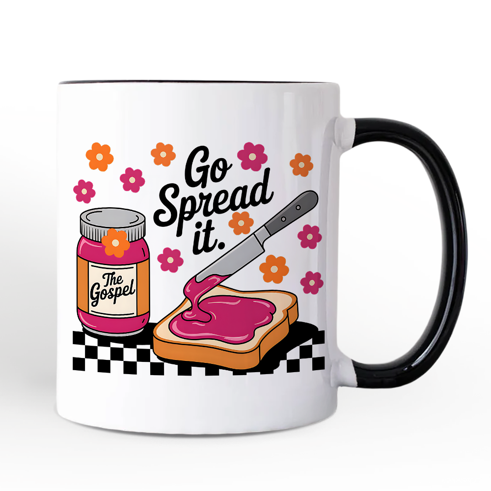 Go Spread It Ceramic Mug White | Ashley Stewart