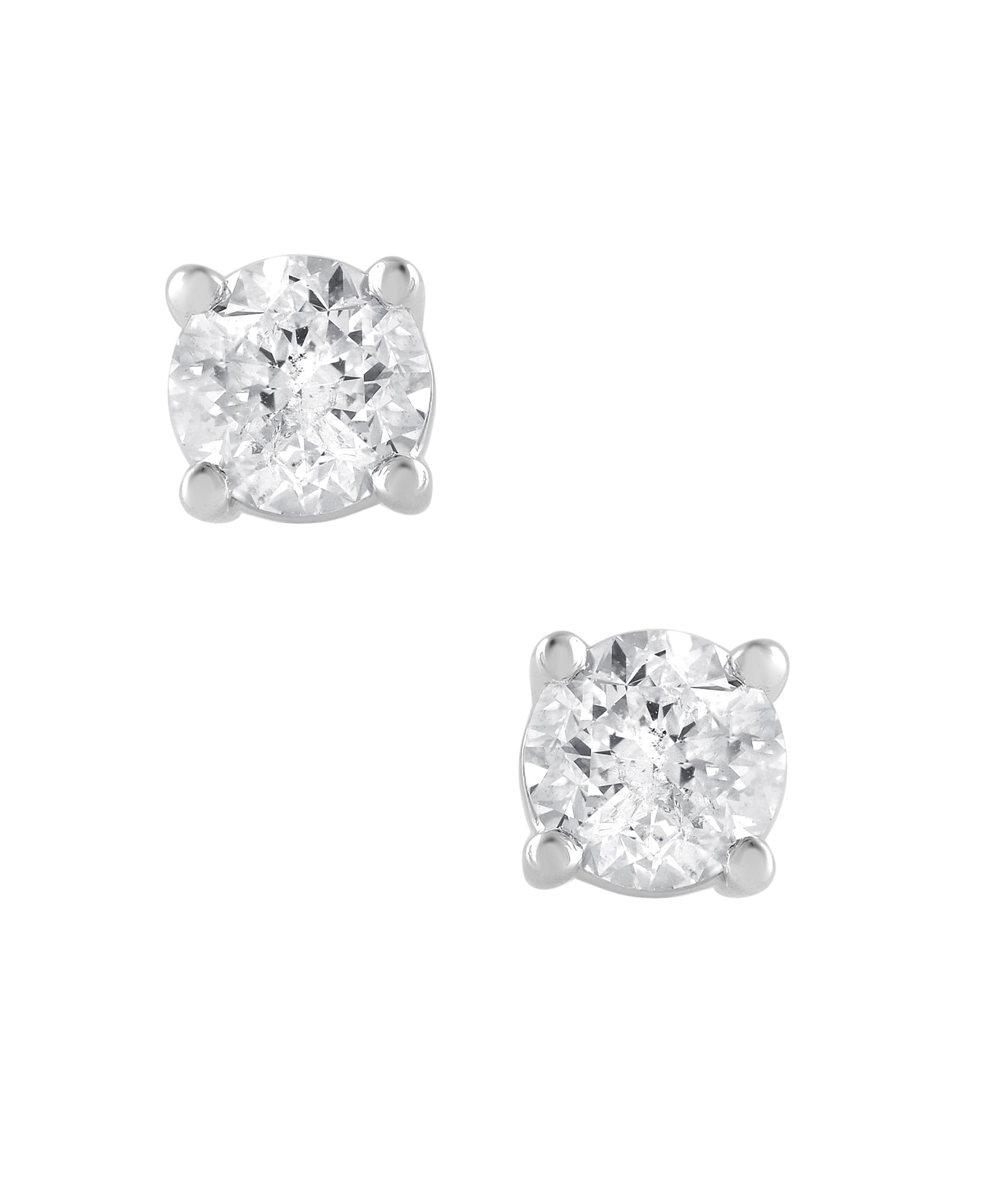 1 Carat Lab Grown Sterling Silver And Yellow Gold Plated Silver Diamon White | Ashley Stewart