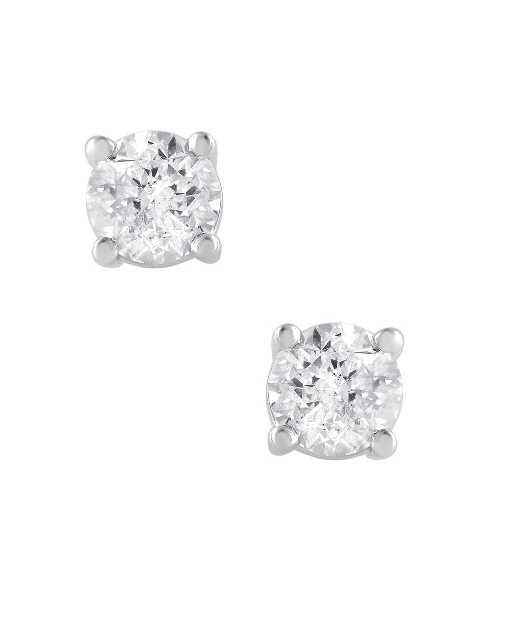 1 Carat Lab Grown Sterling Silver And Yellow Gold Plated Silver Diamon White | Ashley Stewart