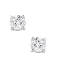 1 Carat Lab Grown Sterling Silver And Yellow Gold Plated Silver Diamon White | Ashley Stewart