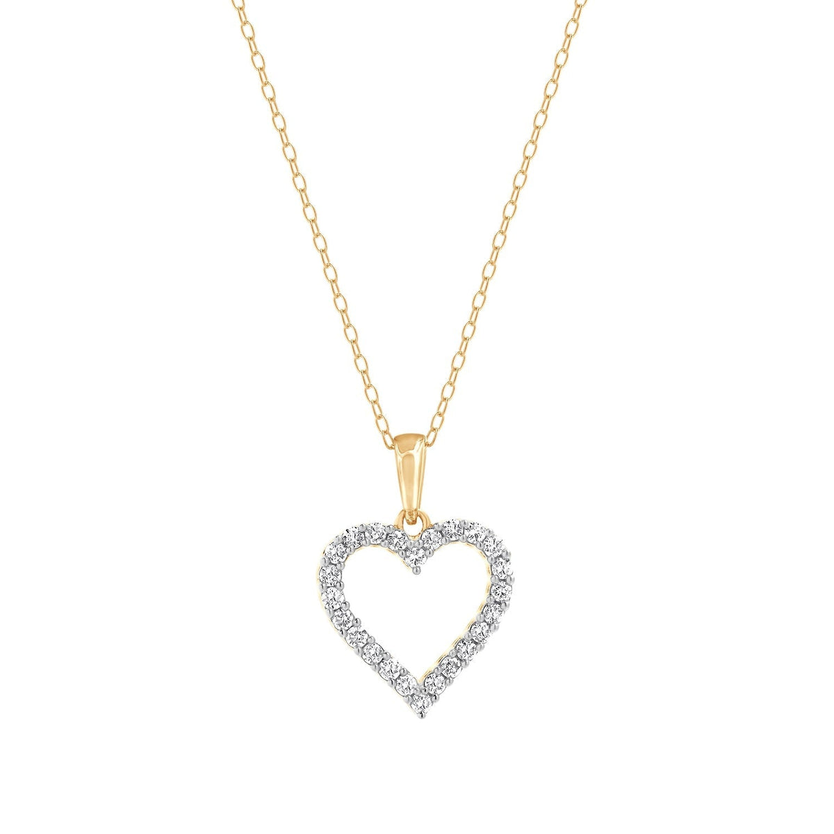 0.25 Carat Heart Lab Grown Diamond Necklace  | Ashley Stewart