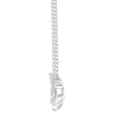 1 Carat Lab Grown Floral Diamond Pendant Necklace In Sterling Silver  | Ashley Stewart